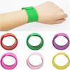 CTRICALVER 12 Blank DIY Slap Bracelets, Snap Bracelets, Family Craft Kit Party Favors (12 Colors)