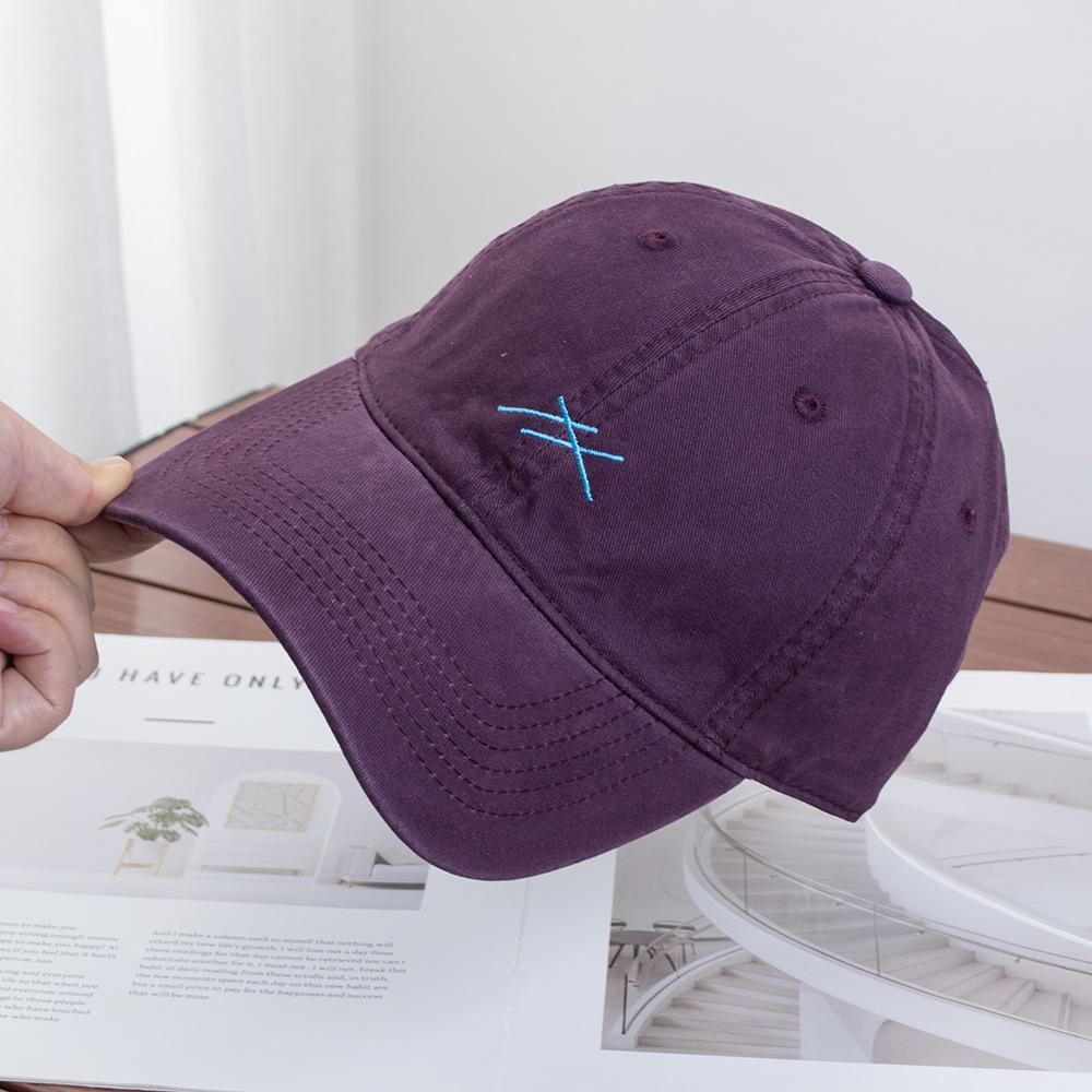 Casual Simple Embroidered Baseball Cap Children's Autumn New Couple Cap Versatile Face Small Soft Top Hat