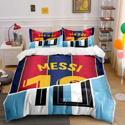 "Messi Name and Number." Bedding Sets Duvet Cover Sets Duvet Covers Pillowcases(1 * Duvet Cover 2 * Pillowcases, Without Duvet Insert)