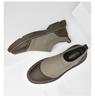 Men's Breathable Knit Mesh Slip-on Loafers - Spring/Summer Casual Low-top, Patchwork Design, Hidden Height Boost, Leather Details
