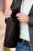 Genuine Handmade Black Leather Men's Biker Motorcycle Stylish Lambskin Jacket