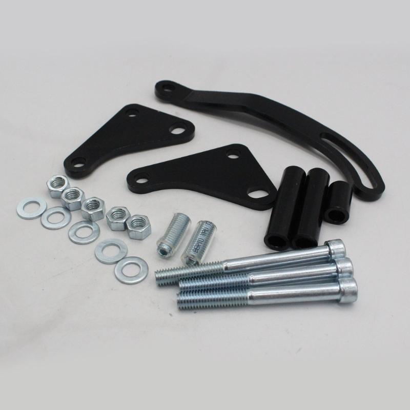 Adjustable Power Steering Pump Bracket Alternat Generator Bracket Kit Compatible for SBC Saginaw 327 350 Mounting Holder