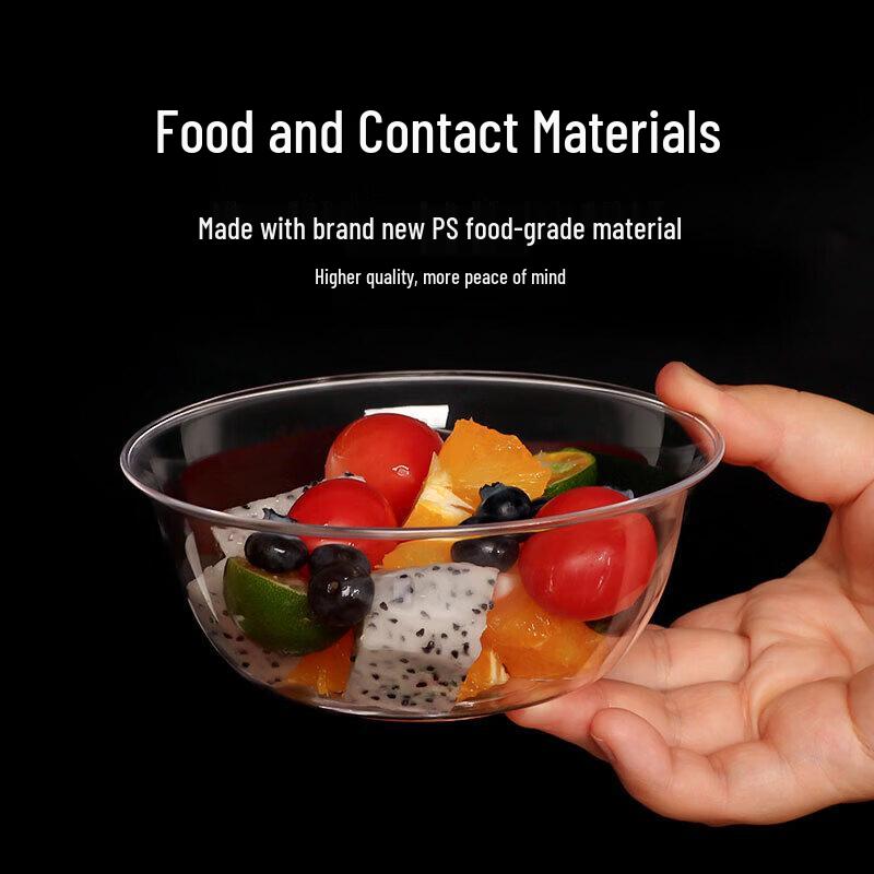 Premium Clear Disposable Plastic Bowls