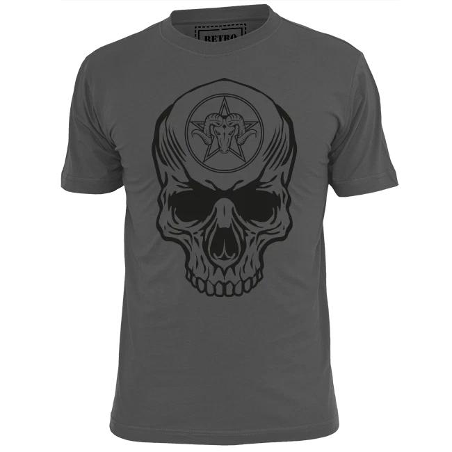Mens Big Skull Goat Head Heavy Metal T shirt Metallica Motorhead Maiden Sabbath XL