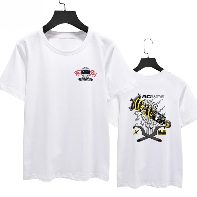 JDM Modified Car BC Twisted Teeth Shock Resistant WORK Wheels BRZ Racing Cotton Short Sleeve T-shirt 2025 Men Women T Shirt Tops