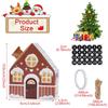 Christmas Gingerbread House Candy Box Merry Christmas Decoration For Home 2025 New Year Gift Cookie Packaging Box Xmas Ornament