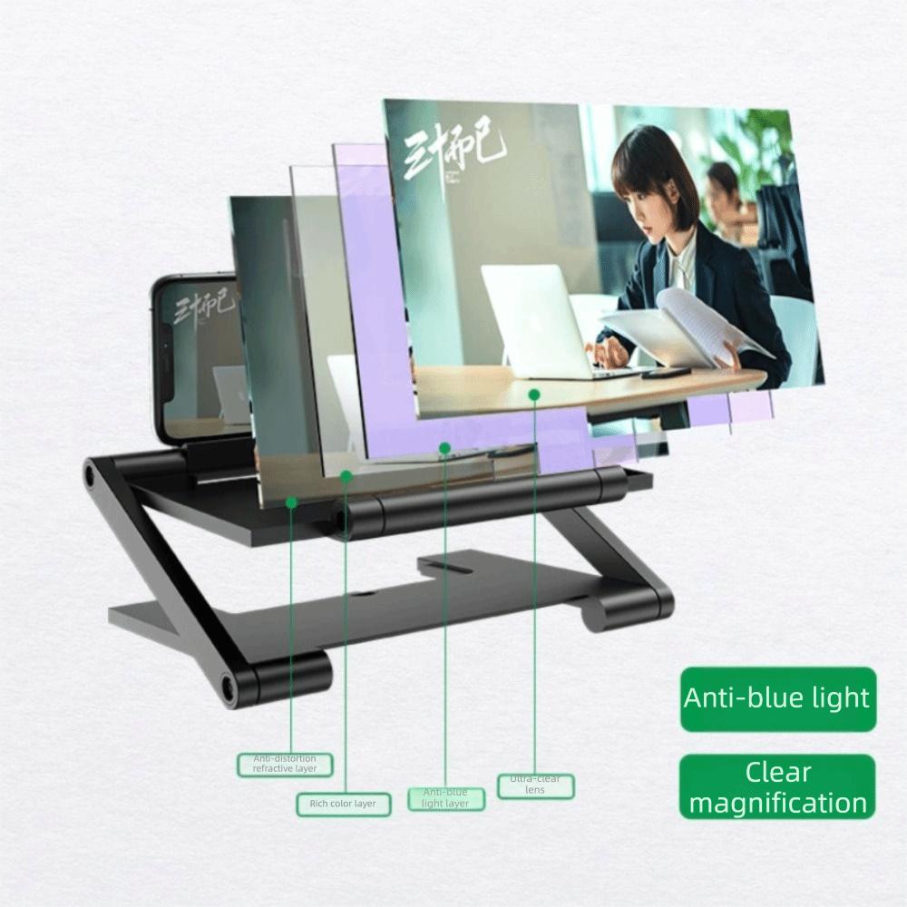 Folding Cell Phone Screen Amplifier Enlarged Screen Screen Enlarge Magnifier Phone Holder