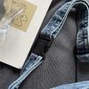 Chest Bag Women's Crossbody Bag Large Capacity Waist Bag Shoulder Bag Denim Mobile Phone Bag