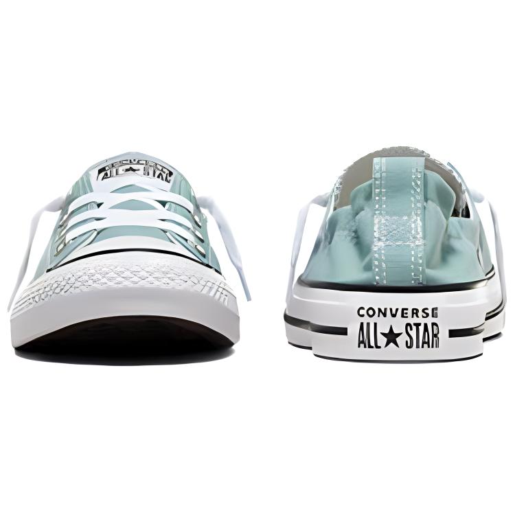 Converse Chuck Taylor All Star comfortable, durable, lightweight, low-top canvas shoes for women in green and white