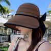 Big brim straw woven sunscreen hat fashionable empty top beach sun hat summer seaside travel versatile straw hat