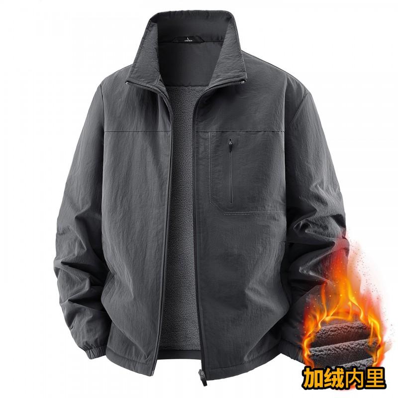 Mens Fleece-Lined Windproof Waterproof Softshell Jacket Cycling Outdoor Sports Winter