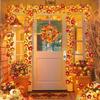 High Quality 1.5/3/6M String Lights Halloween Outdoor Maple Leaves Lamp Garden Party Decor Atmosphere Lamp
