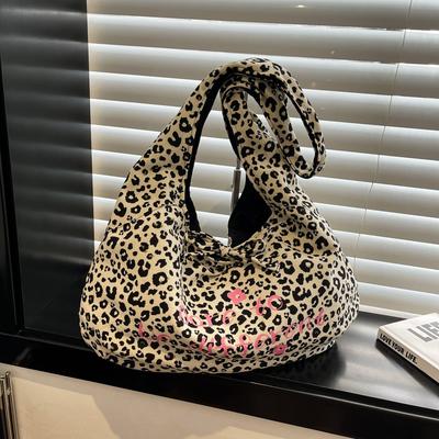 New Design Lazy Wind Canvas Shoulder Bag Women's Large-capacity Commuter Underarm Bag Casual Tote Sickle Bag