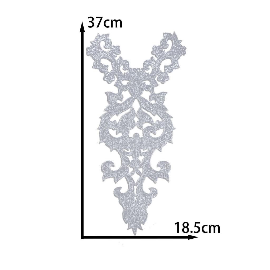 Honeysuckle Pattern Cloth Sticker Clothing Performance Dress Diy Handmade Clothing Accessories Decorative Patch Hot Stamping Decal Embroidery
