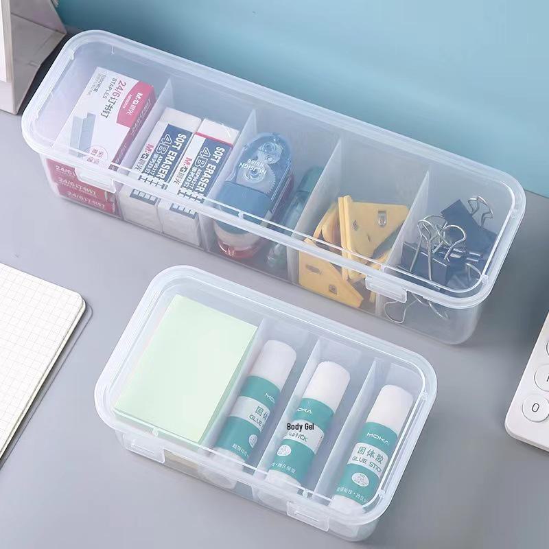 Transparent Dustproof Cable Organizer & Storage Box for Chargers, Earphones, Jewelry, and Stationery