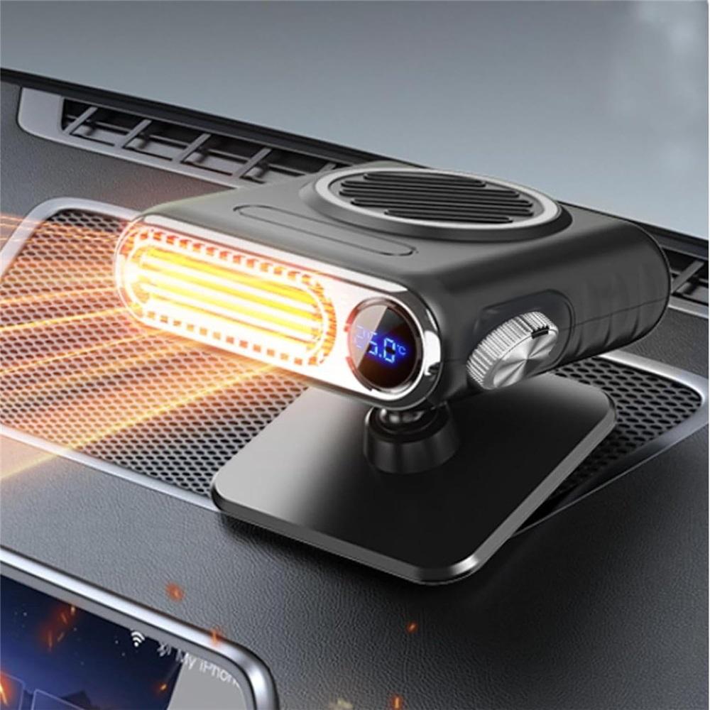 12V Portable Car Heater with Digital Temperature Control, Portable Heater, 150W Fast Defrosting and Demisting Device