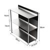 3-Tier Storage Rack Brushed Countertop Organizer with Acrylic Shelves Perfume