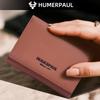 Humerpaul Ladies First Layer Cowhide Three-folding Wallet RFID Anti-theft Brush Portable Wallet Multi-card Slot Large-capacity Multi-compartment