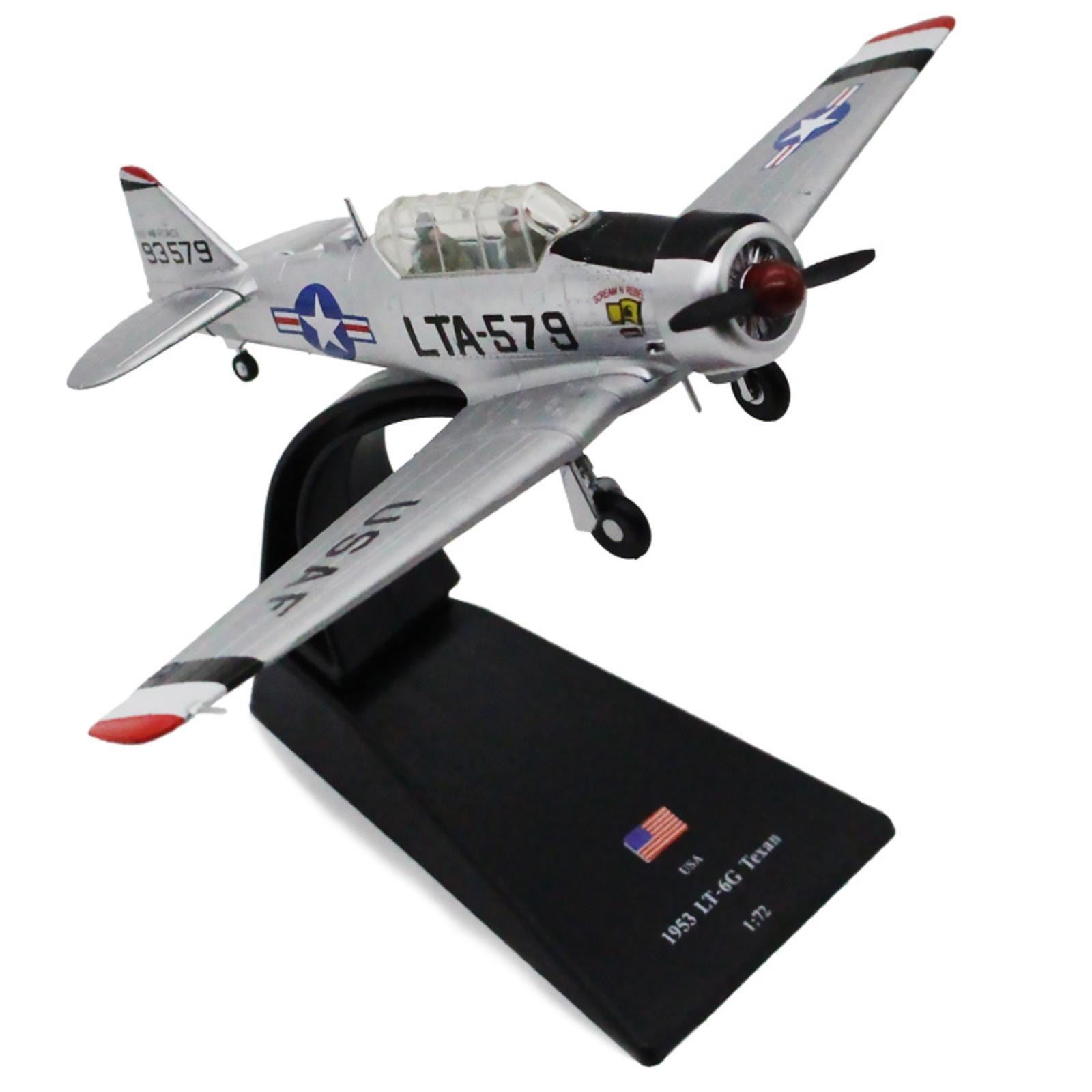 

Texan Fighter Navy Army Fighter Aircraft Airplane Model 1/72 scale WWII USA 1953 T6 LT-6G Plane Souvenir Static Display United States