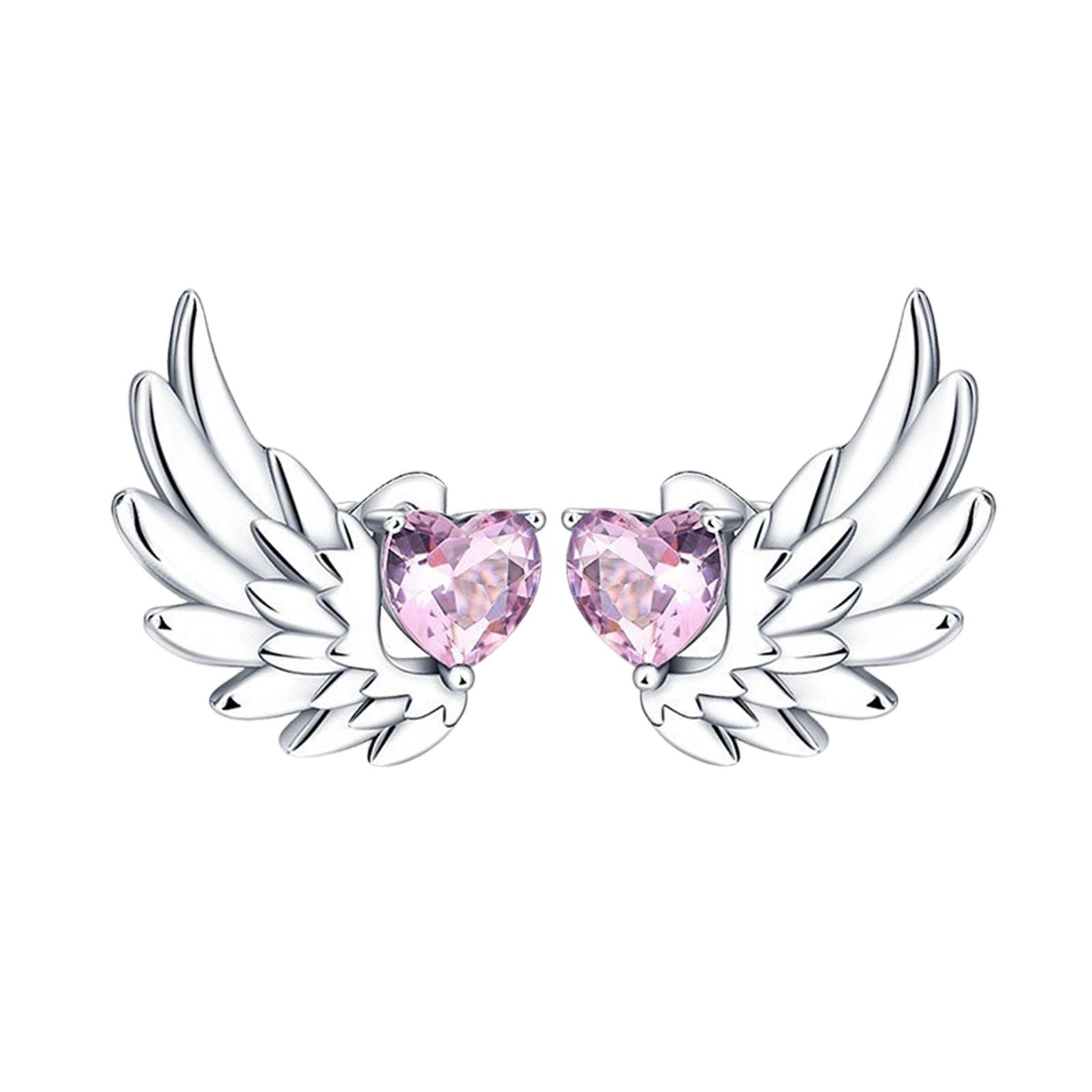 Heart Dangle Earrings for Women - Creative Fashion Heart Earrings - 0028 розовый