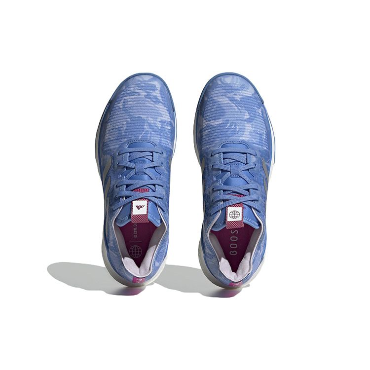 Adidas Crazyflight Comfortable Soft Non-Slip Durable Lightweight Low-Top Volleyball Shoes Women Sneakers Blue White HR0630