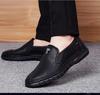 2025 Men's Genuine Leather Shoes Summer Breathable Slip On Business Casual Flats Loafers for Men Classic Moccasins Driving Shoes