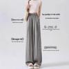 Ice Silk Women's High Waist Wide Leg Summer Pants - Slimming, Drapey, Casual, Cool, Sun-Protective.