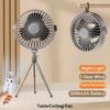 Mini Portable Cooling Fan 360 Degree Rotating 3 Speed Wireless Remote Control Air Cooler With Tripod