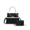 2024 New European And American Retro Shoulder Bag Vintage Style Colorblock Large Capacity Crossbody Bag