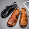 Neue Sommer Handgemachte Sandalen Herrenschuhe Outdoor Freizeit Strand Waten Wasser und Bachverfolgung Doppelzweck Übergröße Herrenschuhe