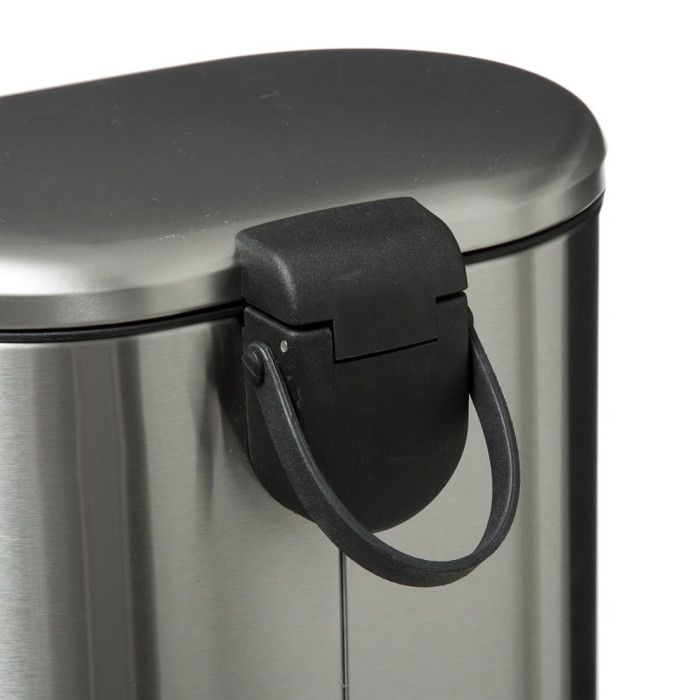 "Softclose" Trash Can with Sili Metal Pedal 6 L Atmosphéra - Stainless Steel