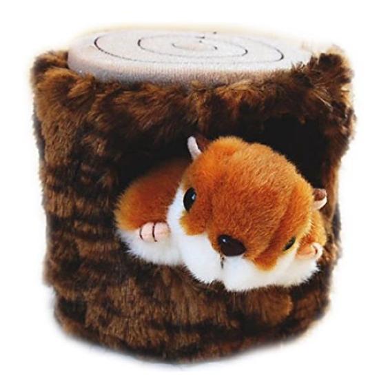 Cute Sales Sugar Squirrel Stump Set N0023 H12 X W12 X D12cm
