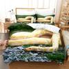 New Authentic A-class 3D Wealth Snake Animal Bed Sheet And Duvet Cover Four Piece Set Winter Thick Style Brushed For Two