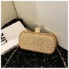 Fashion Ladies Shiny Luxury Rhinestone Decorative Clutch Bag Evening Bag Elegant Temperament Dinner Bag