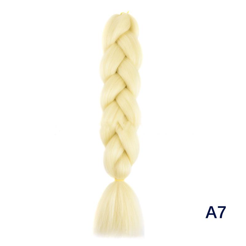 Jumbo Braiding Hair Long 24 Inch Hair Extensions Solid Color Synthetic Braids Hair Twist Braiding Hair For Women