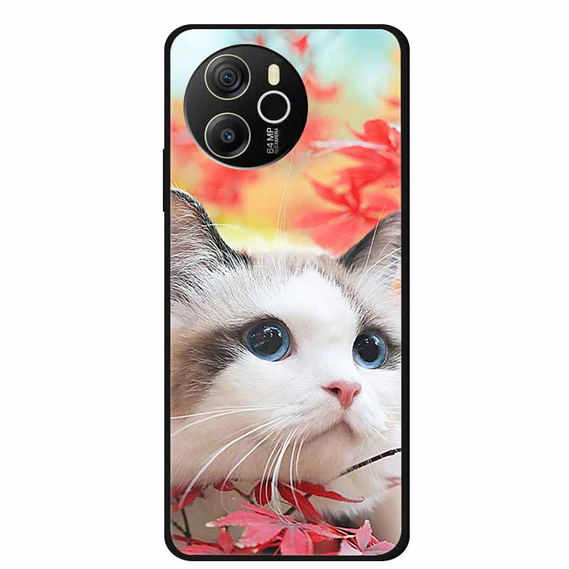 Coque For Blackview Shark 8 Case Cute Cartoon Black Silicone Soft Phone Cases For Blackview Shark 8 Back Cover Case Shark8 Funda