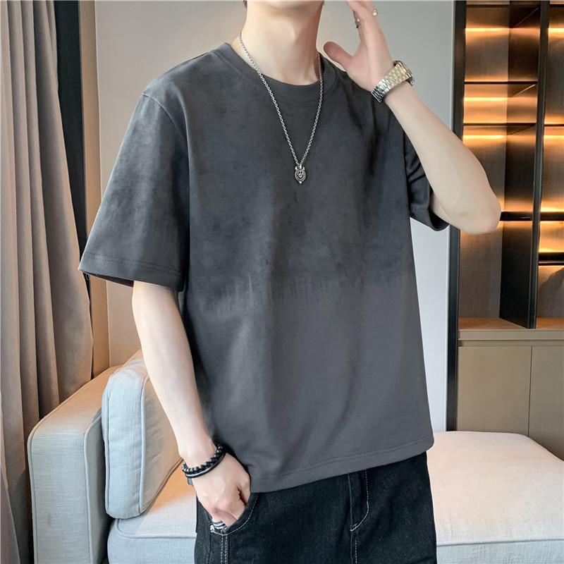 Short-sleeved T-shirt, Round Neck, Half-sleeved Bottoming Shirt, Plus Size Men's Top
