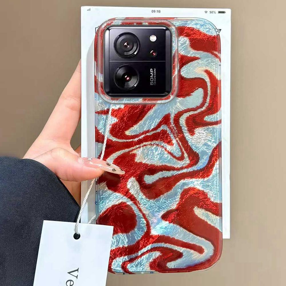 Wave Stripe Leopard INS Fashion Girls Phone Case for Xiaomi 13T 14T 11 Lite NE Poco X5 M6 Pro X6 X7 X3 Pro NFC C65 C61 M5S Cover