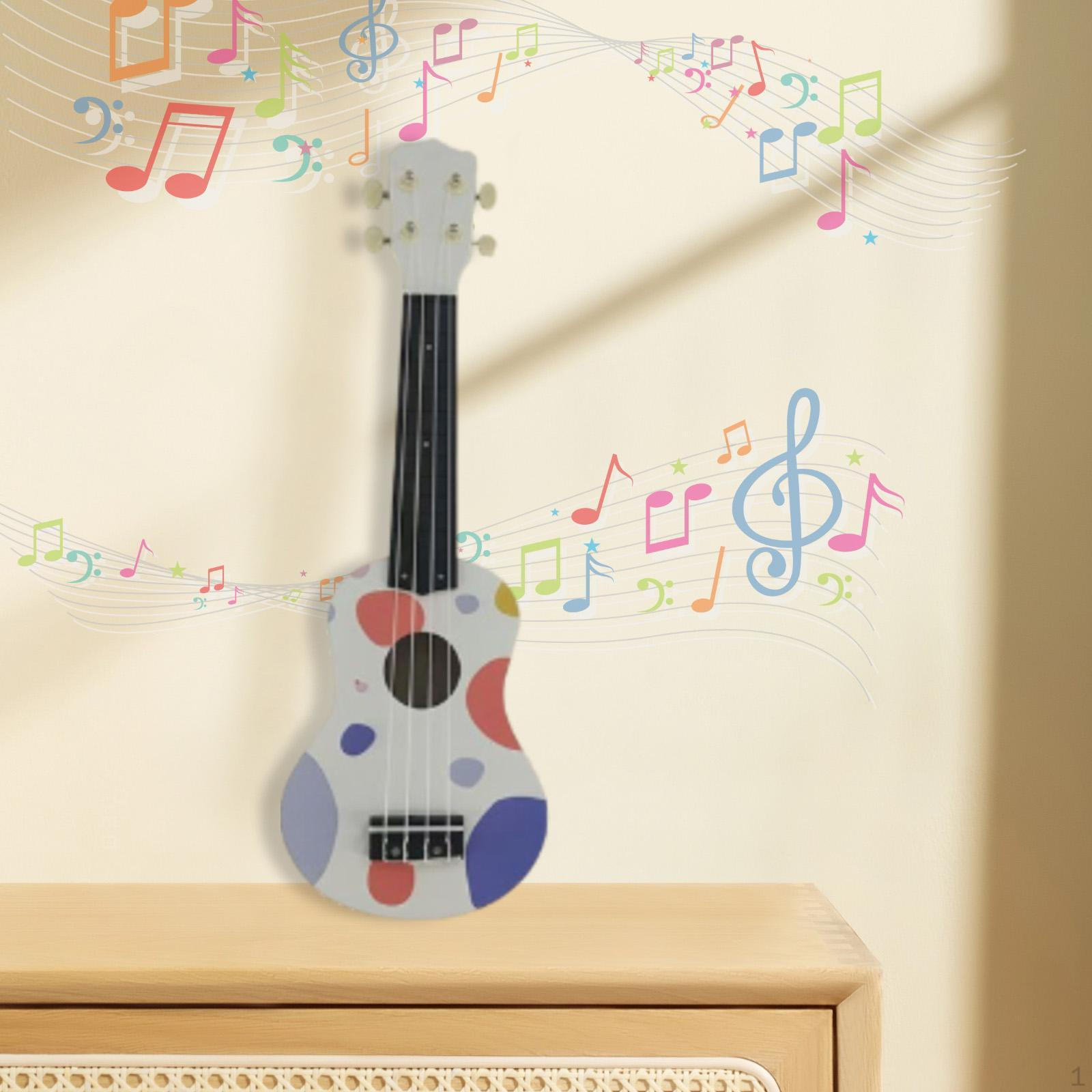 20.87 Inch 4 String Ukulele for Kids, Wooden Ukulele, Guitar Toy Boys