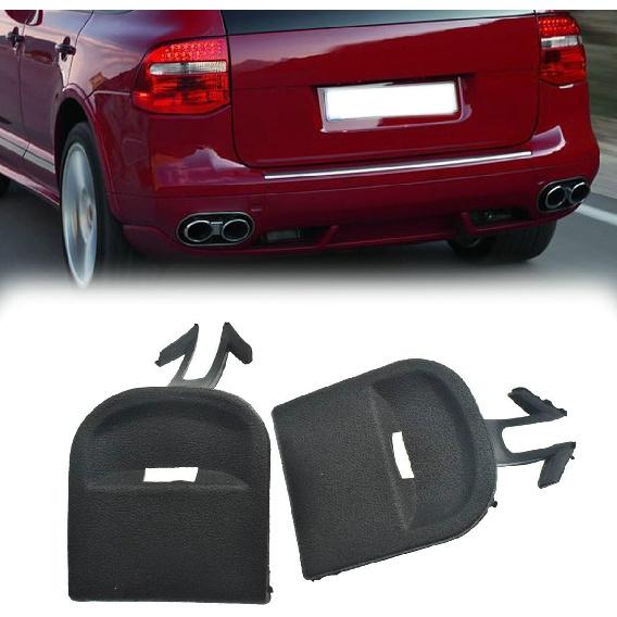 1 pár Kryt tažného oka levá a pravá strana předního nárazníku Pasuje na Porsche Cayenne 2008 2009 2010