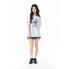 American Retro Short Sleeve Kitten Cartoon Women's Loose Top