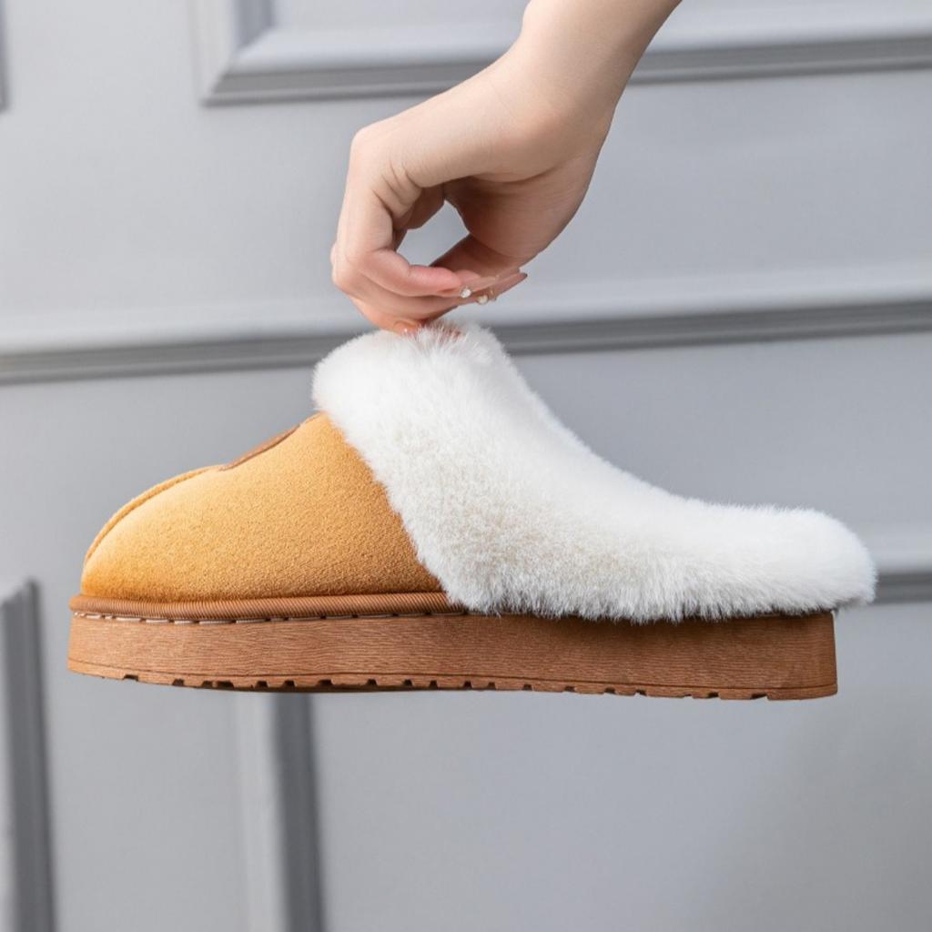 Männer und Frauen, Schuhe mit dicker Sohle, Plüschschuhe, Rutschfeste Schuhe, Innen- und Hausschuhe, Atmungsaktive Schuhe, Warme Schuhe