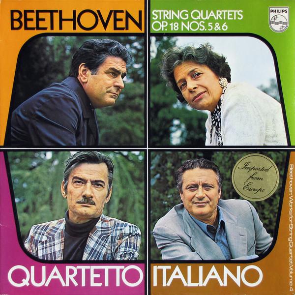 

LP Record LUDWIG VAN BEETHOVEN QUARTETTO IT String Quartets No. 5 6 Op. 18 6500647 Philips 1973 Netherland Classical Used