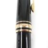 Great MONTBLANC Fountain Pen Meisterstck Classic Cap Type Black Gold 14K Mens Used