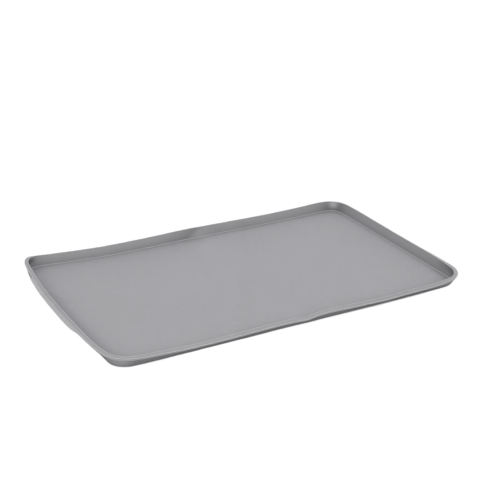

Silicone Coffee Mat Raised Edges Water Proof Non Slip Bar Mat Heat Resistance for Kitchen Countertop светло-серый