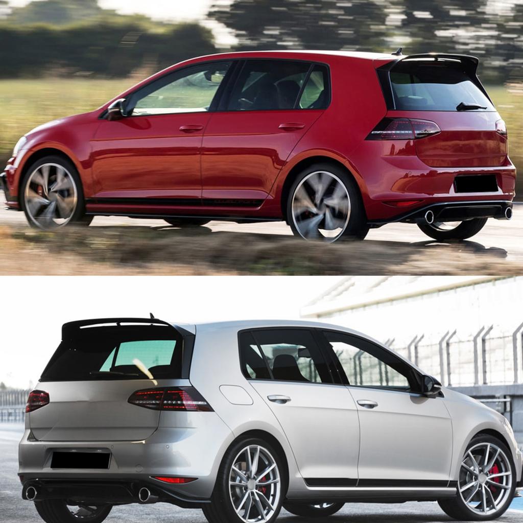 For Clubsport   Rear Roof Spoiler Wing Kit UV-Resistant for MK7CelsiusMK7.5 Standard 2013-2020(Gloss Black )