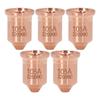 5 Pcs 220990 Nozzle Tip Brass Plasma Cutting Torch Nozzle Tips for PMX 65 85 105 125A Consumables