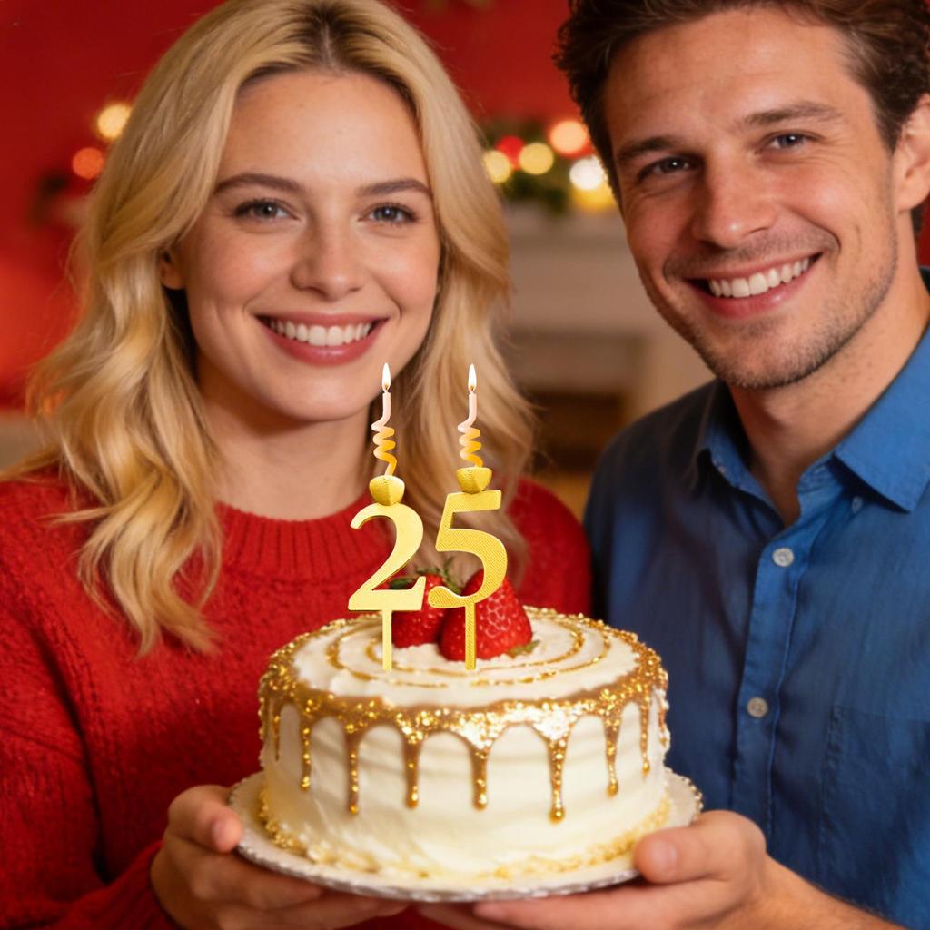 Zahlenkerzenhalter-Set 10 Stück Geburtstag Zubehör Feiertags-Kuchenaufsätze Für Partyplaner Heimbäcker Einzelhandel Ruhestand