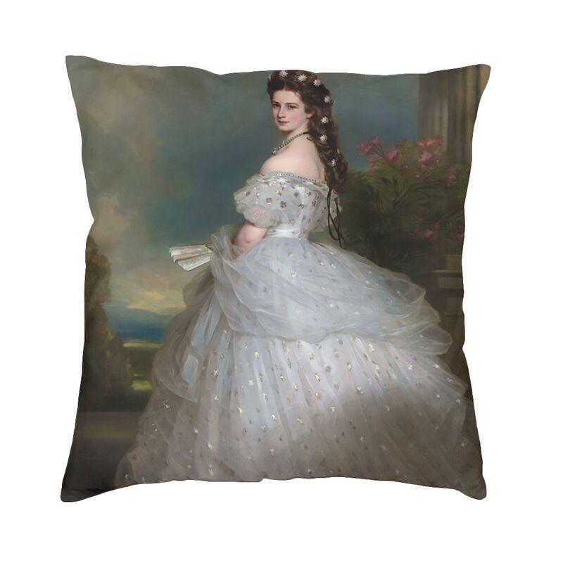 

Empress Elisabeth Of Austria Cushion Cover Sofa Living Room Franz Xaver Winterhalter Square Throw Pillow Case 40x40cm 30x30cm 12x12in