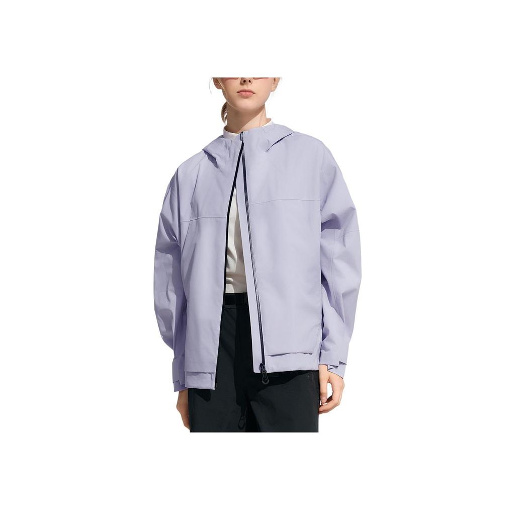 New FILA Fitness Water-Resistant Windproof Breathable Wear-Resistant Rainproof Windbreaker Jacket Unisex Soft Matte Purple A51M441706F-PR